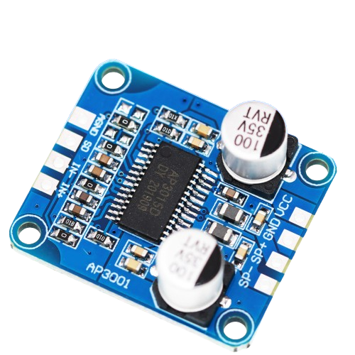 Плата одноканального цифрового підсилювача звуку високої потужності класу D, 10/20/30Вт, 12/24В, DY-AP3001