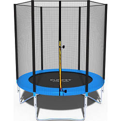 Батут Funfit 6ft (183 см) синій із зовнішньою сіткою -UKMarket-