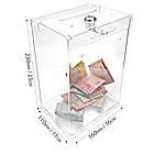 Бокс для благодійності, коробка для грошей і анкет 160x230x110 із замком. Об'єм 4 літри, фото 3