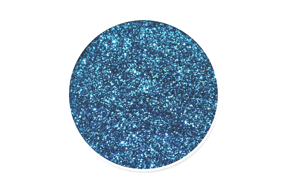 Сухі блискітки, колір блакитний, 10 г, 0,2 мм