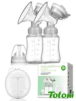 Молоковідсмоктувач електричний подвійний із пляшечками Totoni 2 х150 мл