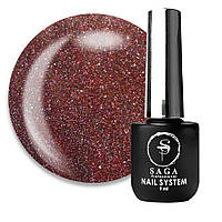 Saga Professional Гель-лак Cat Chameleon 10 (хамелеон зі світловідбиваючими шимерами та мілкими блискітками), 10 мл