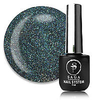 Saga Professional Гель-лак Cat Chameleon 14 (хамелеон зі світловідбиваючими шимерами та мілкими блискітками), 10 мл
