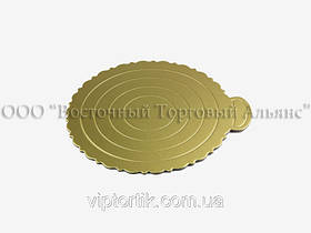Підкладка для торта ажурна мала — Золото Ø24 см