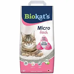 Наповнювач для котячого туалету Biokat's Micro Fresh 6 л - бентонітовий