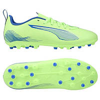 Футбольні бутси дитячі PUMA ULTRA 5 PLAY MG 107911-03, Салатовий, Розмір (EU) — 38.5
