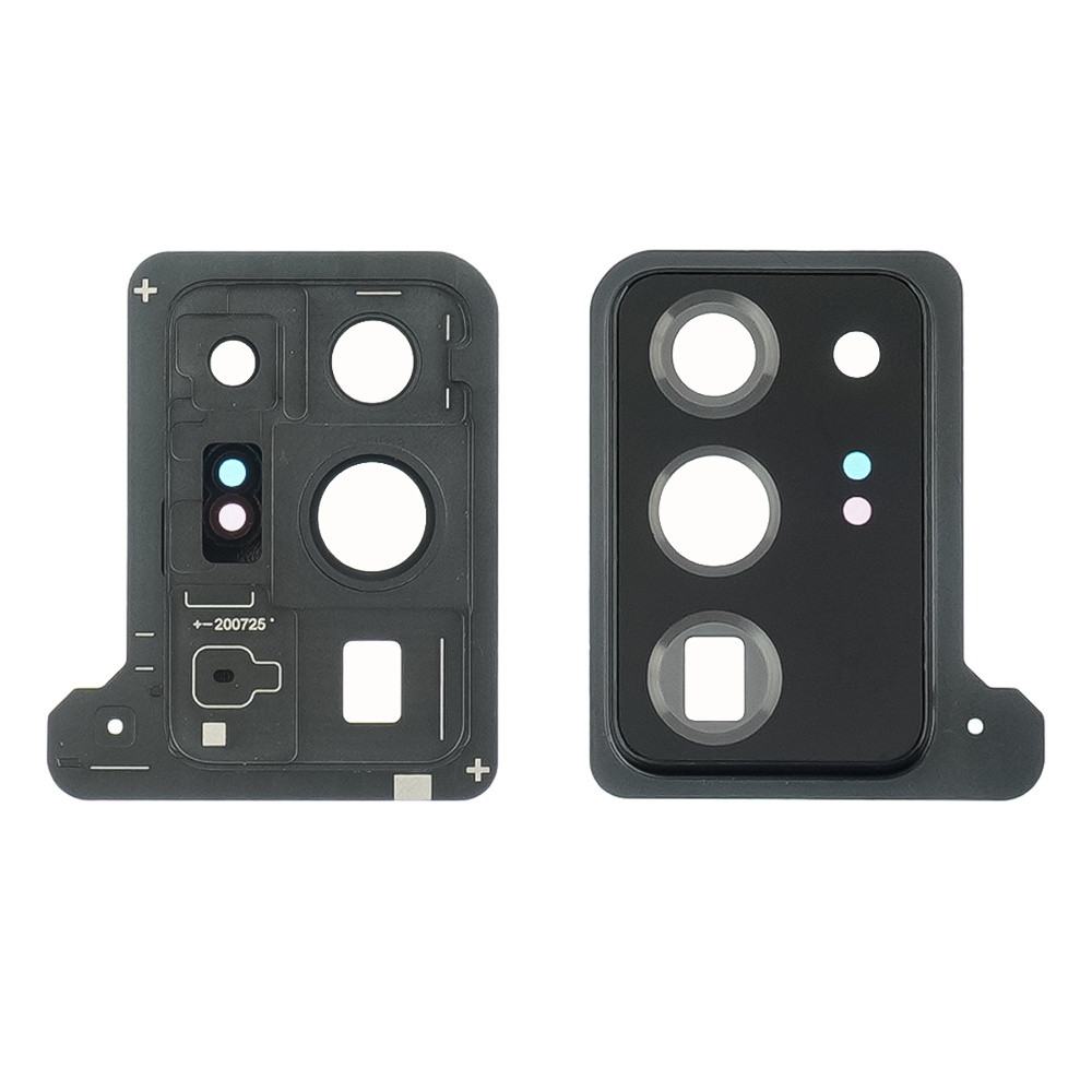 TU Скло камери для Samsung N986 Galaxy Note 20 Ultra (2020) чорне з чорною рамкою, фото 1