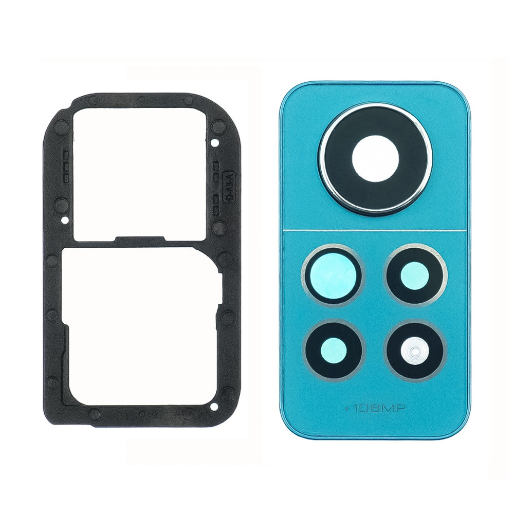 TU Скло камери для Xiaomi Note 12 Pro (4G) із синьою рамкою, фото 1