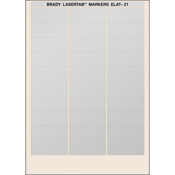 Металізовані етикетки LaserTab 63.5мм 25.4мм 1000 од. Brady ELAT-21-773