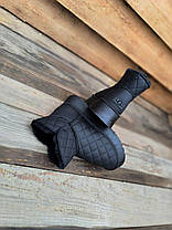 Уги ЧОРНІ UGG короткі стьобані на високій підошві платформі з лейбл екошкіра жіночі зима, фото 2