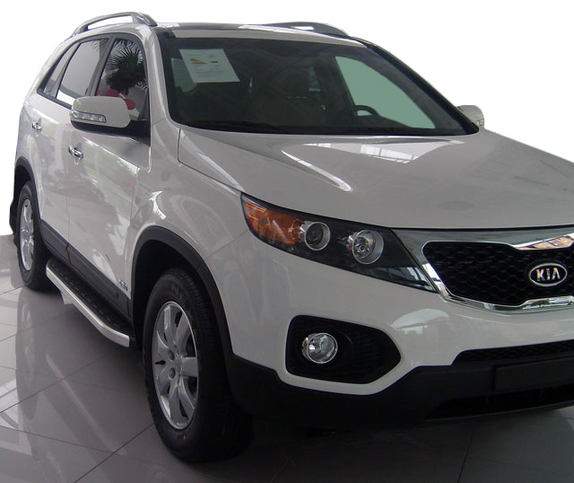 Бічні пороги Fullmond на Kia Sorento XM 2013-2016 Пороги майданчика Кіа Соренто 2 шт.
