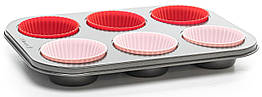 Форма для випікання мафінів Hölmer BM-0806-RSG Sweet cake(1755438766)