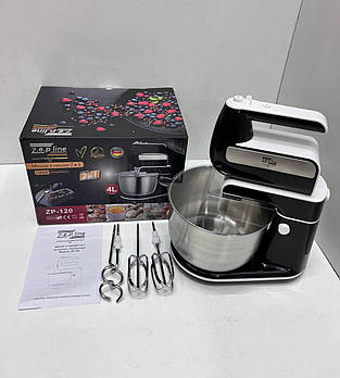 Міксер 2в1 з металевою чашею на 4 літра 1500Вт Zepline ZP-120 (6)