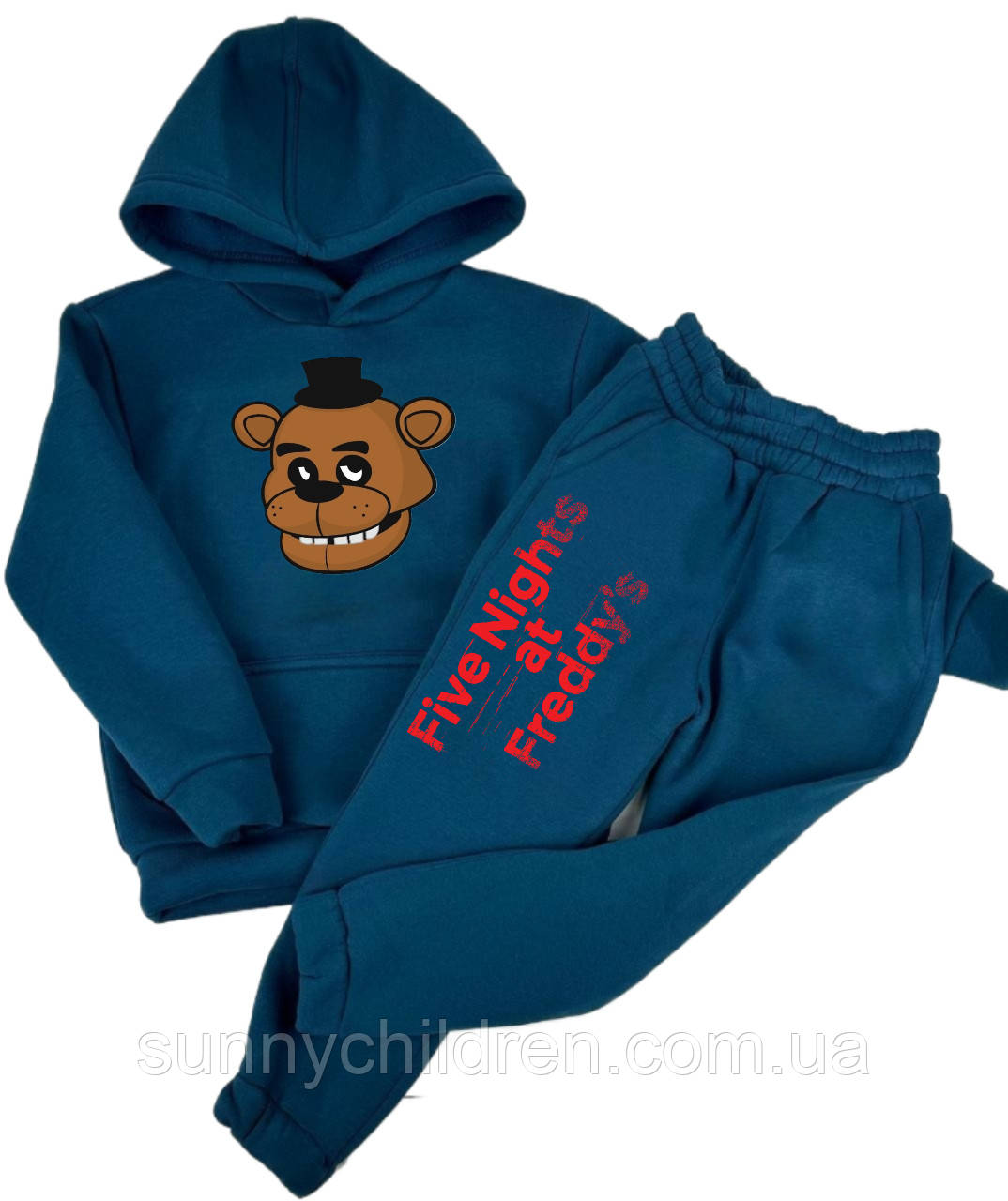 Утеплений спортивний костюм FNAF на флісі