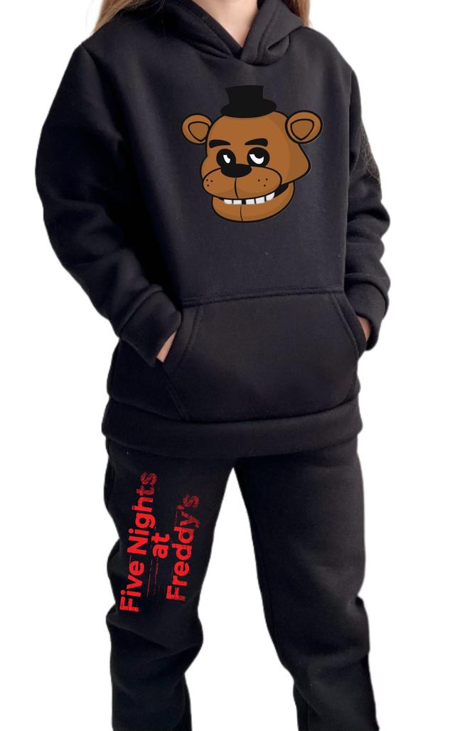 костюм FNAF для дітей зимовий спортивний костюм FNAF костюм з принтом Five Nights at Freddy’s теплий костюм для підлітків FNAF унісекс костюм FNAF з флісом костюм для фанатів Five Nights at Freddy’s теплий костюм для хлопців і дівчат FNAF костюм з капюшоном FNAF зимовий костюм для активних дітей