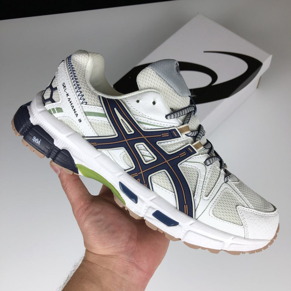 Чоловічі кросівки Asics Gel Kahana 8 термостильні осінні сірі блакитні