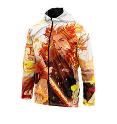 Куртка вітровка класична чоловіча «Strong Kyojuro Rengoku. Demon Slayer»