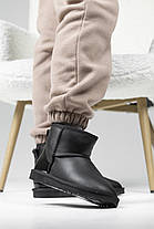 Зимові Жіночі Черевики UGG Mini Varnish Heel Black / УГГ Міні Варніш Хіл Чорні, фото 3