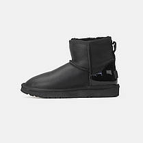 Зимові Жіночі Черевики UGG Mini Varnish Heel Black / УГГ Міні Варніш Хіл Чорні, фото 3