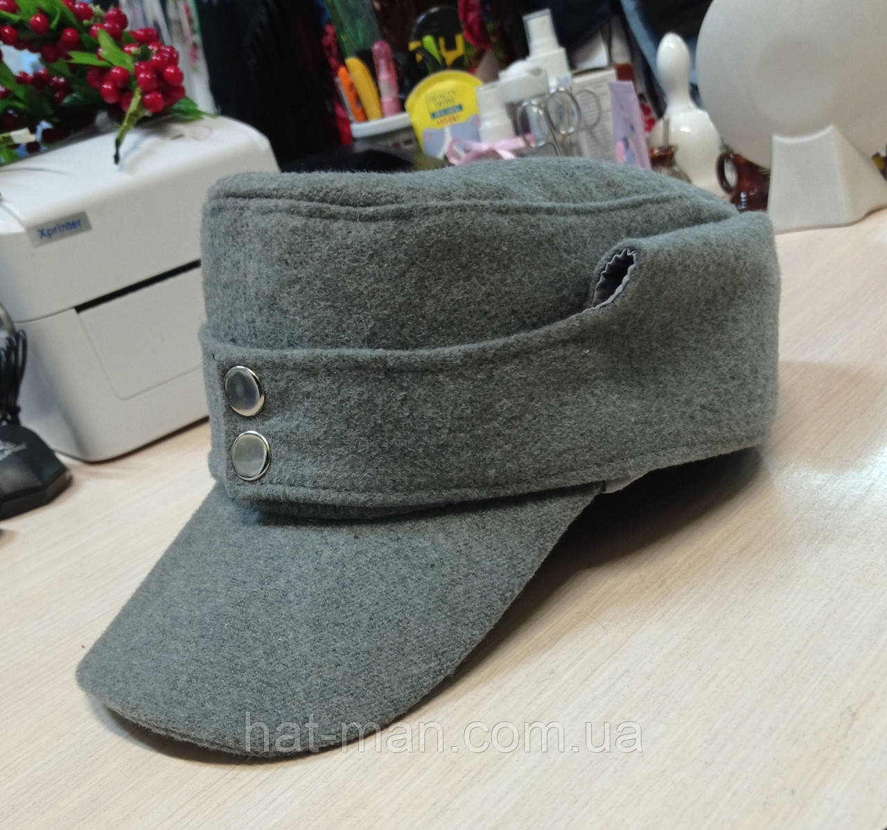 Кепі німецьке М43, сіре, фото 1