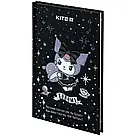 Книга записна Kite Kuromi тверда обкладинка, А6, 80 аркушів, клітинка HK24-199-1, фото 2
