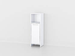 Пенал з полицями і дверцятами Forte Wilmer 950x300x300 Білий