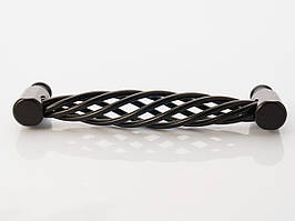 Ручки меблеві ковані. Колір чорний. 128мм