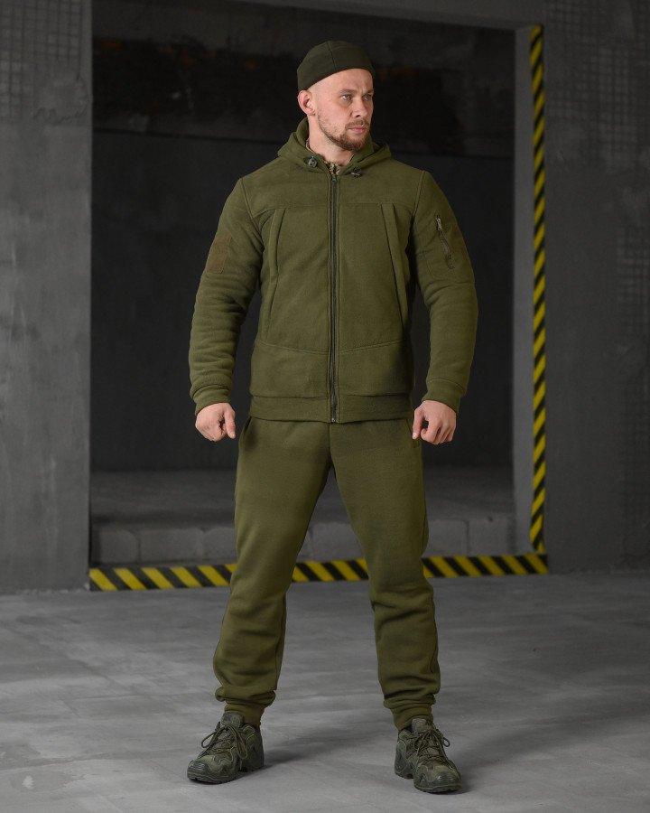Костюм Олива Спортивний Зимовий флісовий 7.62 ВТ4782 ТМ, фото 1