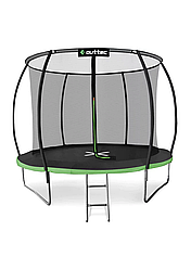 Батут Outtec Premium 10ft (312 см) чорно-зелений із внутрішньою сіткою -UKMarket-