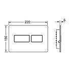 Кнопка зливу для інсталяції TECE подвійна глянцева хром 161858 9240431, фото 2