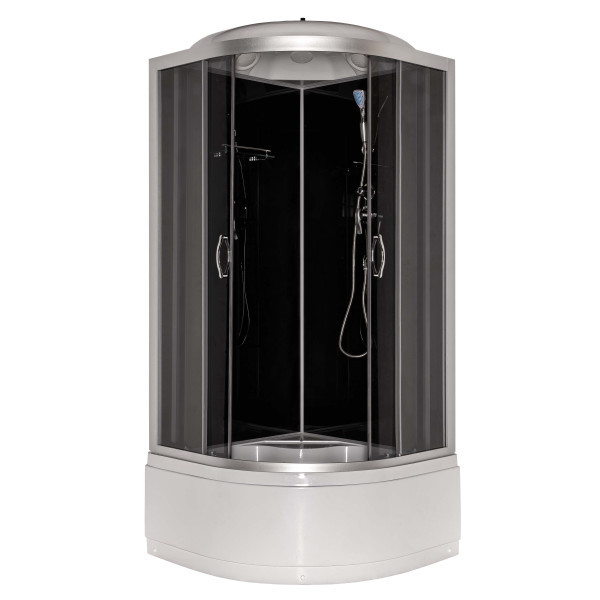 Душовий бокс Delfi V95 90х90х220 високий піддон,  тоноване скло 4 мм, без форсунок, фото 1