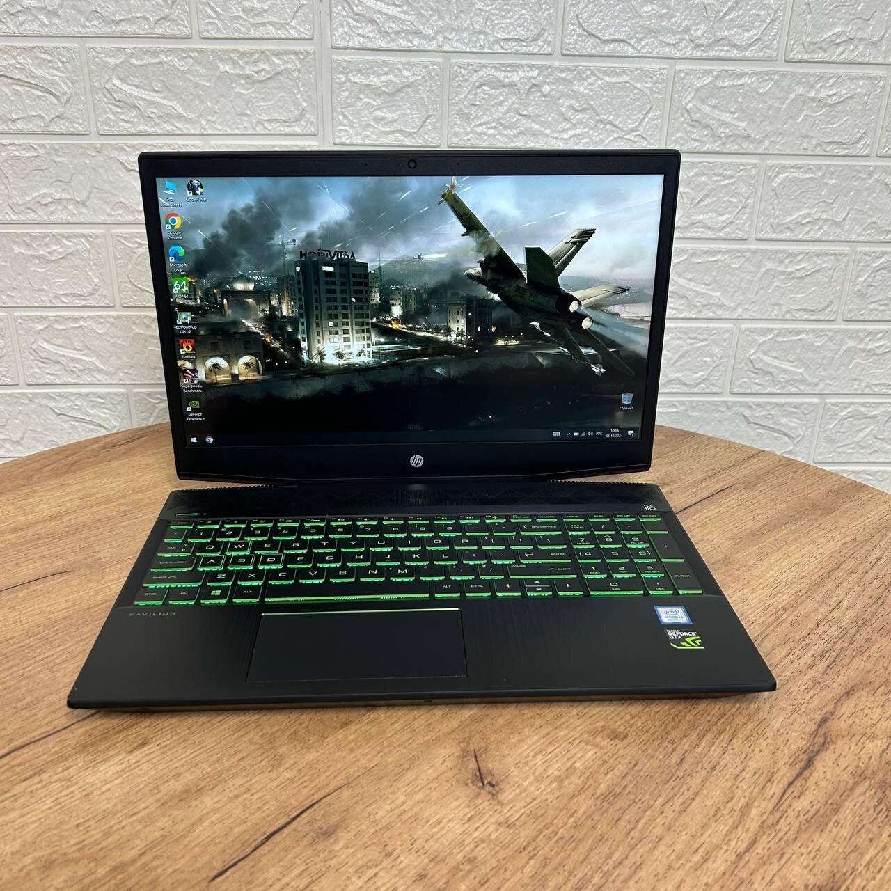 Б/в Ігровий ноутбук Б-клас HP Pavilion Gaming 15-cx0056wm 15.6" 1920x1080| i5-8300H| 16GB RAM| 512GB SSD| GTX 1050 Ti 4GB