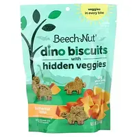 Beech-Nut, Dino Biscuits з прихованими овочами, мускатний горіх, 142 г (5 унцій) оригінал