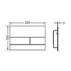 Кнопка зливу для інсталяції TECE подвійна Rusted Steel 194213 9240845, фото 2