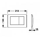 Кнопка зливу для інсталяції TECE подвійна бронза 194224 9240365, фото 2