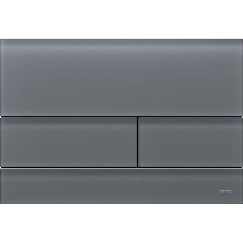 Кнопка зливу для інсталяції TECE подвійна матована сіра 194235 9240826, фото 1