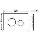 Кнопка зливу для інсталяції TECE подвійна чорна 194267 9240654, фото 2