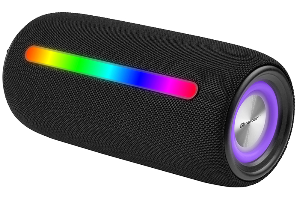 Bluetooth колонка Tracer Stripe TWS Black 10W (TRAGLO47182)
