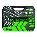 Професійний набір інструментів в кейсі Winso Pro 1/2", 1/4" 72 T, CR-V, 94од., фото 4