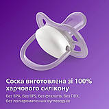 Пустушка ортодонтична симетрична Philips Avent 0-6 міс 2 шт., фото 7
