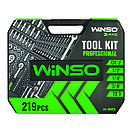 Професійний набір інструментів в кейсі Winso Pro 1/2", 1/4", 3/8" 72T, CR-V, 219од., фото 5
