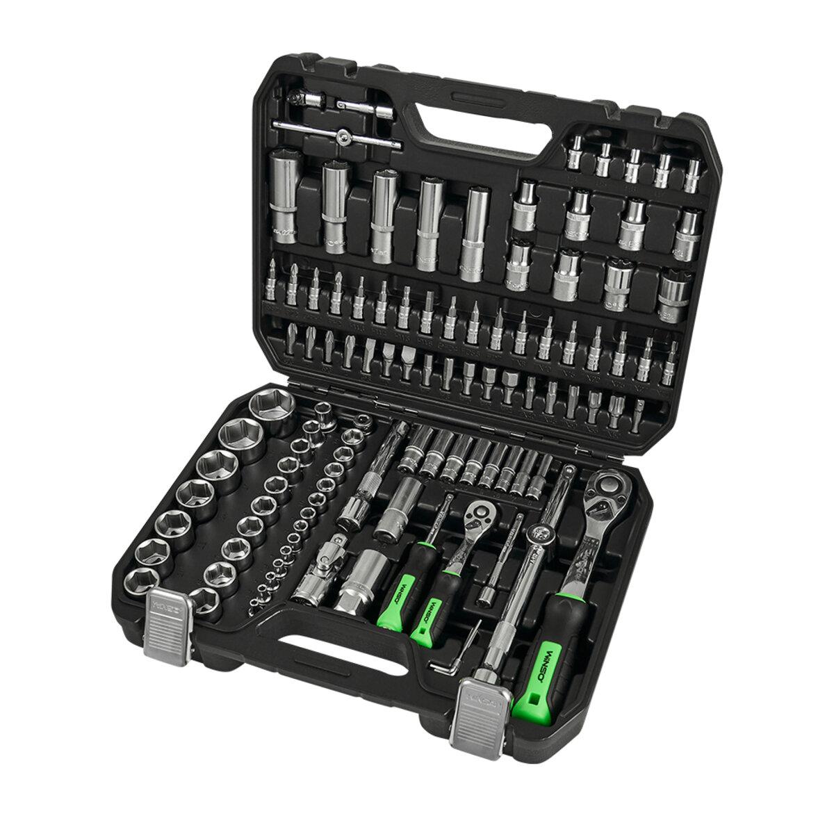 Професійний набір інструментів в кейсі Winso Pro 1/2", 1/4" 72T, CR-V, 110од.