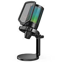 Мікрофон конденсаторний FIFINE AMPLIGAME A6NEO ігровий, з RGB-підсвіткою та поп-фільтром для ПК, Mac, PS4/PS5