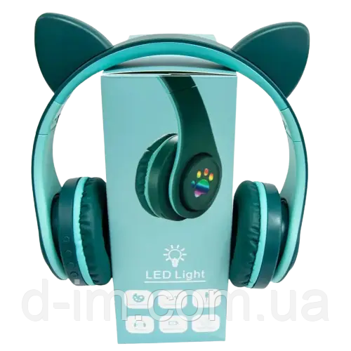 Навушники бездротові накладні вушка LED YW 018 (TO-99)