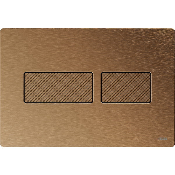 Кнопка зливу для інсталяції TECE подвійна матована бронза 225827 9240435, фото 1