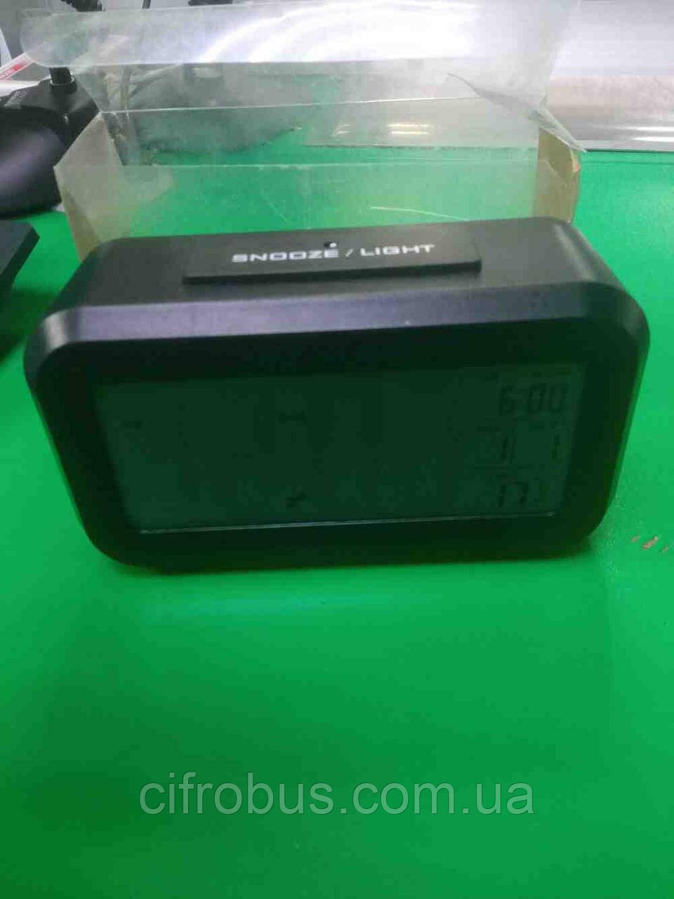 Годинник настільний камінний інтер'єрний Б/У Sven Alarm Clock 2166A Jysk