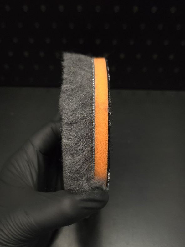 ZviZZer Detailing Pad  Thermo Nano Wool Pad, anthrazit Ø160/25/160  mm , хутряний пад / ротор