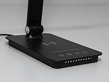 Сенсорна лед настільна нічна лампа з usb зарядкою димером таймером, фото 4