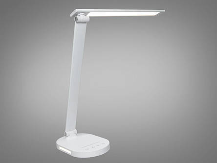 Біла світлодіодна настільна лампа з димером таймером 6Вт, фото 1