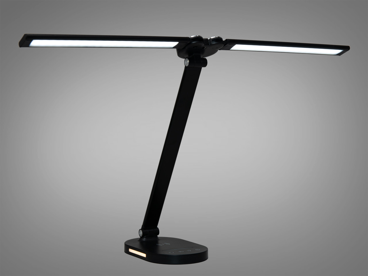 Компактна розкладна лед настільна нічна лампа з usb зарядкою 14Вт